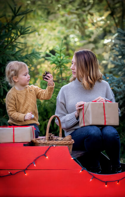 Mini sesja świateczna w Warszawie