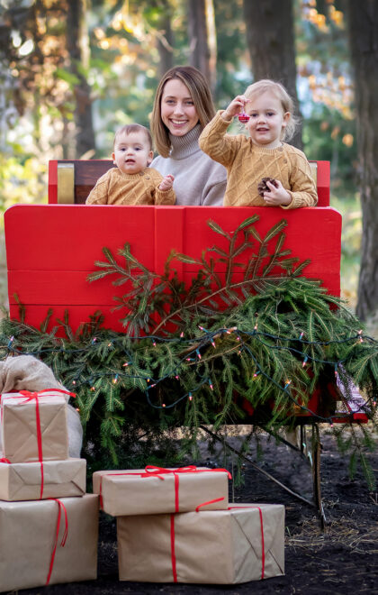 Mini sesja świateczna w Warszawie